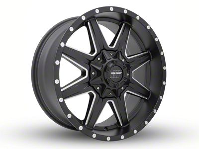 Pro Comp Wheels Quick 8 Satin Black Milled 8-Lug Wheel; 20x9; 0mm Offset (06-08 RAM 1500 Mega Cab)