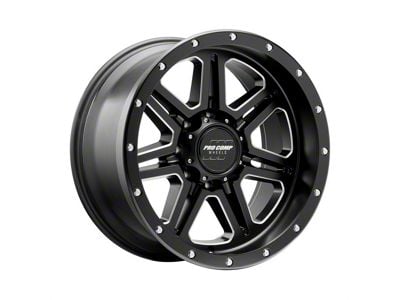 Pro Comp Wheels 62 Series Apex Satin Black Milled 6-Lug Wheel; 20x10; -18mm Offset (19-24 RAM 1500)