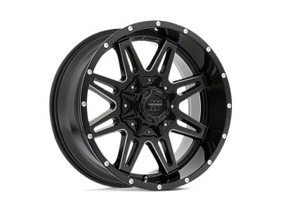 Pro Comp Wheels Blockade Gloss Black Milled 6-Lug Wheel; 20x9.5; -6mm Offset (19-25 RAM 1500)