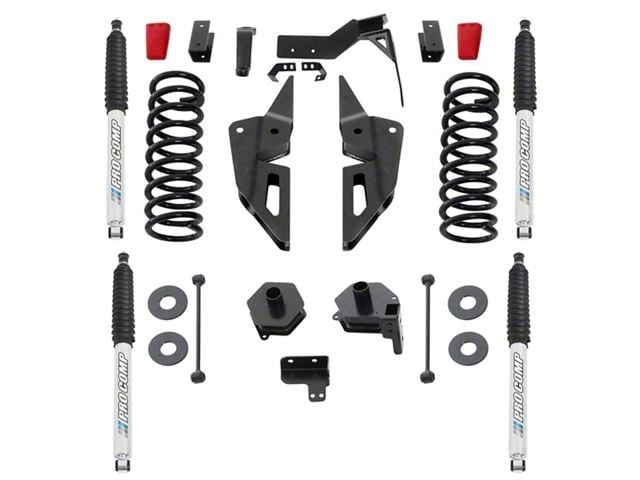 Pro Comp Suspension 4-Inch Stage I Suspension Lift Kit with Monotube Shocks (14-18 4WD 6.7L RAM 2500 w/o Air Ride)