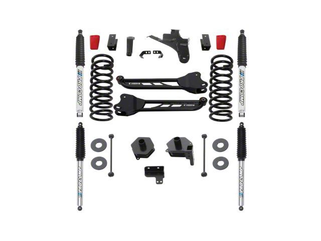 Pro Comp Suspension 4-Inch Stage II Suspension Lift Kit with Monotube Shocks (19-24 4WD 6.7L RAM 2500 w/o Air Ride)