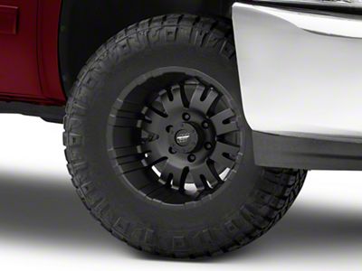Pro Comp Wheels 01 Series Satin Black 6-Lug Wheel; 17x8; 0mm Offset (07-13 Silverado 1500)