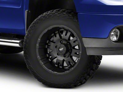 Pro Comp Wheels 01 Series Satin Black 6-Lug Wheel; 17x9; -6mm Offset (07-13 Sierra 1500)
