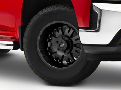 Pro Comp Wheels 01 Series Satin Black 6-Lug Wheel; 17x9; -6mm Offset (19-24 Silverado 1500)