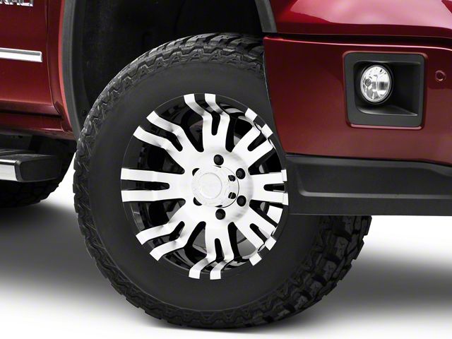 Pro Comp Wheels 01 Series Gloss Black Machined 6-Lug Wheel; 17x8; 0mm Offset (14-18 Sierra 1500)