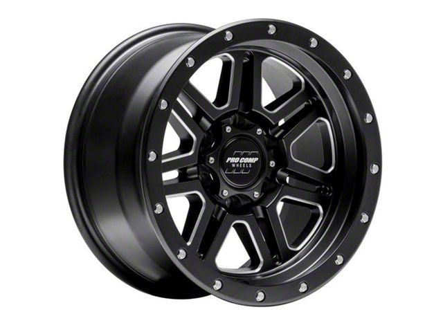 Pro Comp Wheels Silverado 1500 62 Series Apex Satin Black Milled 6-Lug ...