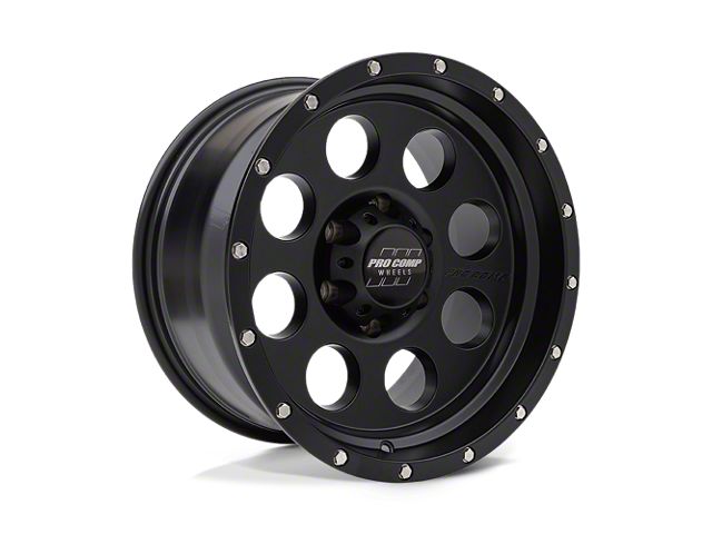 Pro Comp Wheels Silverado 1500 Proxy Satin Black 6-Lug Wheel; 17x9 ...