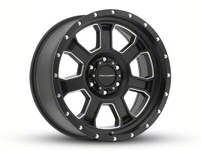 Pro Comp Wheels Sledge Satin Black Milled 8-Lug Wheel; 20x9; 0mm Offset (06-08 RAM 1500 Mega Cab)