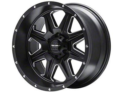 Pro Comp Wheels 63 Series Recon Satin Black Milled 8-Lug Wheel; 20x10; -18mm Offset (17-22 F-250 Super Duty)