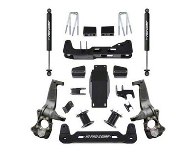 Pro Comp Suspension 6-Inch Suspension Lift Kit with PRO-X Shocks (19-24 4WD Sierra 1500, Excluding AT4, Denali)