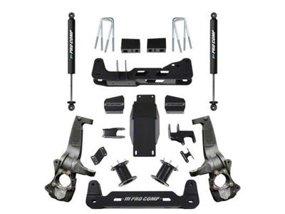 Pro Comp Suspension 6-Inch Suspension Lift Kit with PRO-X Shocks (19-25 4WD Silverado 1500, Excluding Trail Boss)