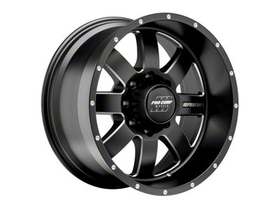 Pro Comp Wheels Trilogy Satin Black 8-Lug Wheel; 20x10; -18mm Offset (06-08 RAM 1500 Mega Cab)