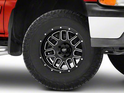 Pro Comp Wheels Vertigo Satin Black Milled 6-Lug Wheel; 17x9; -6mm Offset (99-06 Silverado 1500)