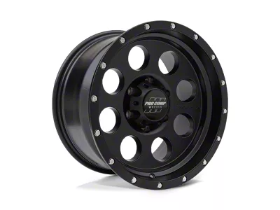 Pro Comp Wheels Proxy Satin Black 8-Lug Wheel; 17x9; -6mm Offset (01-06 Sierra 2500 HD)