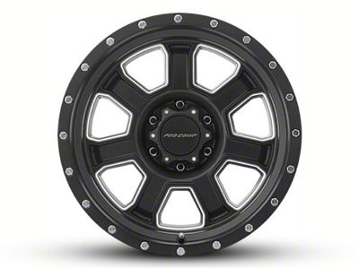 Pro Comp Wheels Sledge Satin Black Milled 8-Lug Wheel; 20x9; 0mm Offset (01-06 Sierra 2500 HD)
