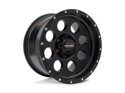 Pro Comp Wheels Proxy Satin Black 8-Lug Wheel; 17x9; -6mm Offset (01-06 Sierra 3500 HD SRW)
