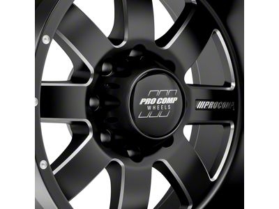 Pro Comp Wheels Trilogy Satin Black 8-Lug Wheel; 20x10; -18mm Offset (01-06 Sierra 3500 HD SRW)