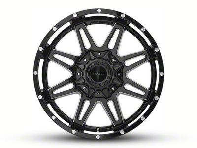 Pro Comp Wheels Blockade Gloss Black Milled 8-Lug Wheel; 20x9.5; -6mm Offset (01-06 Silverado 2500 HD)