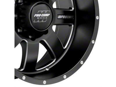 Pro Comp Wheels Trilogy Satin Black 8-Lug Wheel; 20x10; -18mm Offset (01-06 Silverado 2500 HD)