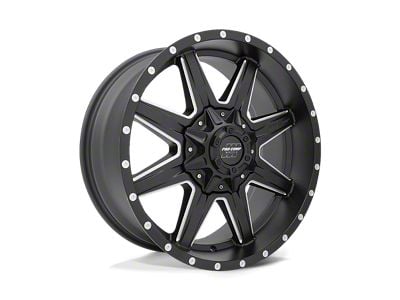 Pro Comp Wheels Quick 8 Satin Black Milled 8-Lug Wheel; 20x9; 0mm Offset (01-06 Silverado 3500 HD SRW)