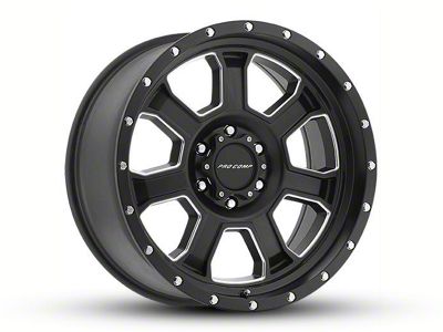 Pro Comp Wheels Sledge Satin Black Milled 5-Lug Wheel; 20x9; 0mm Offset (02-08 RAM 1500, Excluding Mega Cab)