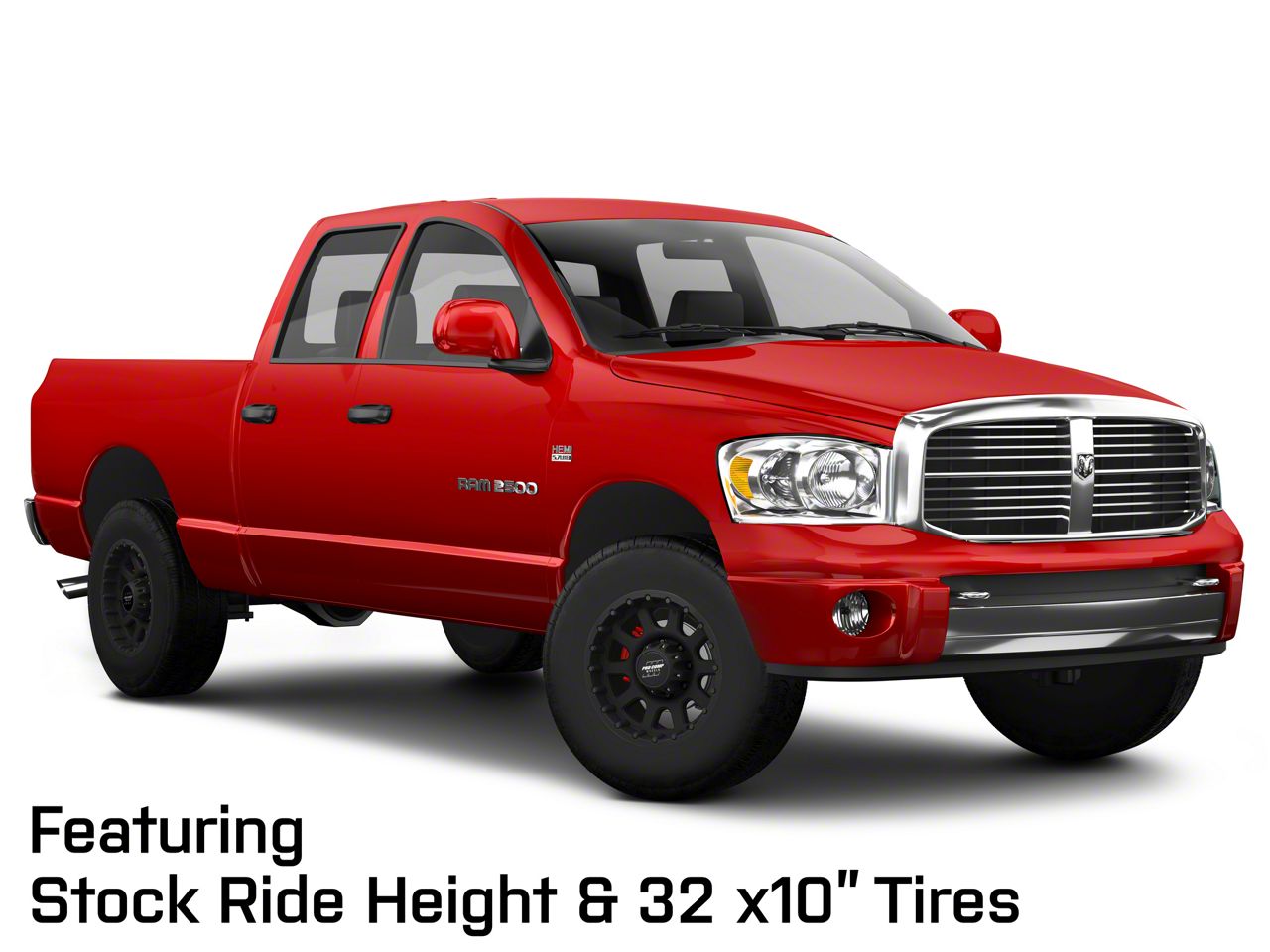 Pro Comp Wheels RAM 2500 32 Series Matte Black 8-Lug Wheel; 17x9