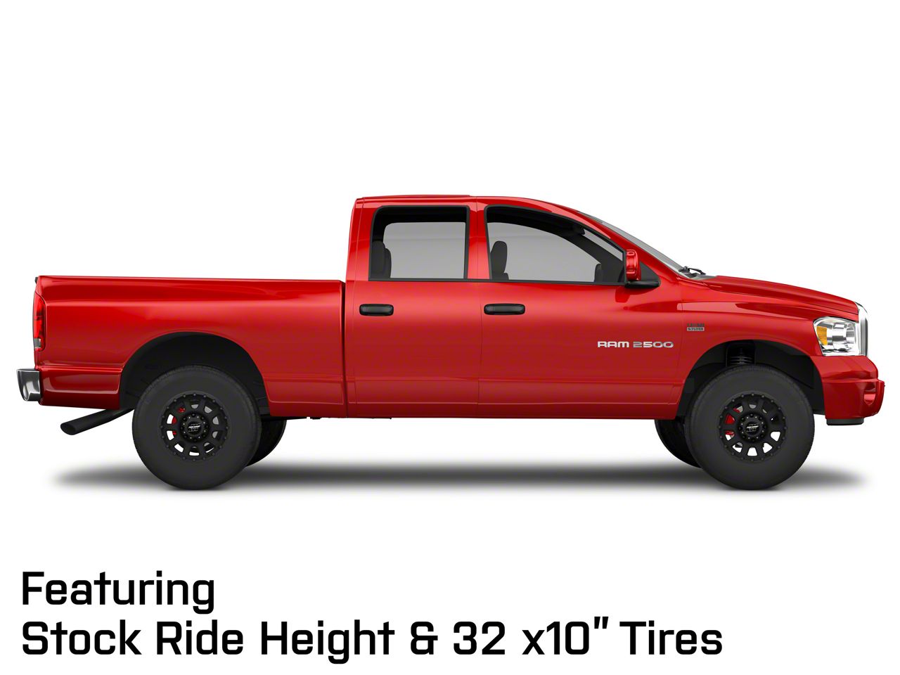 Pro Comp Wheels RAM 2500 32 Series Matte Black 8-Lug Wheel; 17x9