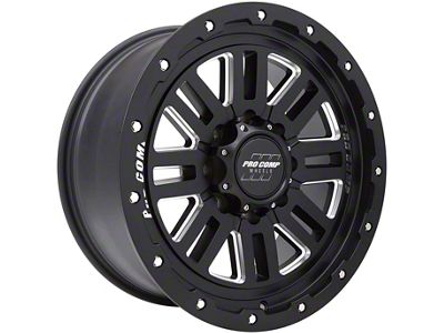 Pro Comp Wheels Cognito Satin Black Milled 8-Lug Wheel; 20x9; 0mm Offset (03-09 RAM 3500 SRW)