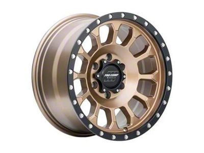 Pro Comp Wheels Rockwell Matte Bronze with Black Lip 6-Lug Wheel; 17x8; 0mm Offset (07-13 Sierra 1500)