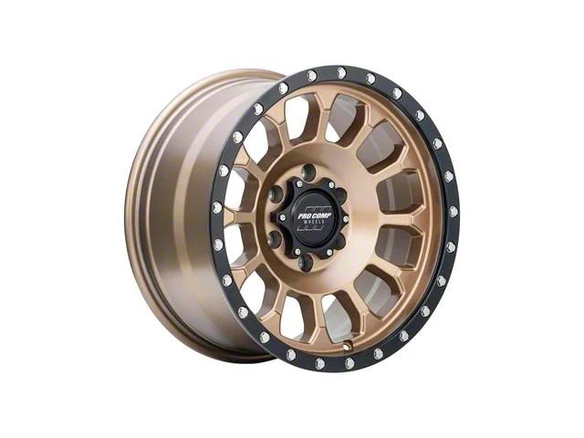 Pro Comp Wheels Rockwell Matte Bronze with Black Lip 6-Lug Wheel; 17x8; 0mm Offset (07-13 Sierra 1500)