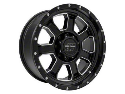 Pro Comp Wheels Sledge Satin Black 8-Lug Wheel; 20x9; 0mm Offset (11-14 Sierra 2500 HD)