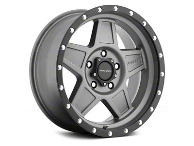 Pro Comp Wheels Predator Dark Gray with Black Lip 6-Lug Wheel; 17x8.5; 0mm Offset (07-13 Silverado 1500)