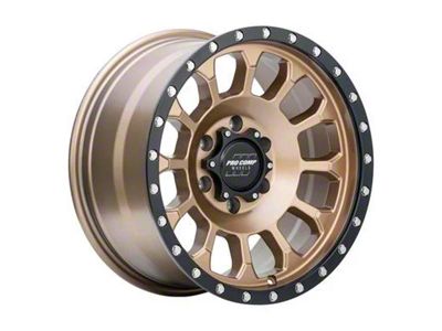 Pro Comp Wheels Rockwell Matte Bronze with Black Lip 6-Lug Wheel; 17x8; 0mm Offset (07-13 Silverado 1500)
