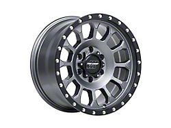 Pro Comp Wheels Rockwell Matte Graphite with Black Lip 6-Lug Wheel; 17x8.5; 0mm Offset (07-13 Silverado 1500)