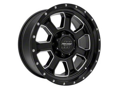 Pro Comp Wheels Sledge Satin Black 8-Lug Wheel; 20x9; 0mm Offset (11-14 Silverado 2500 HD)