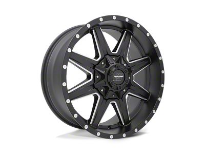 Pro Comp Wheels Quick 8 Satin Black Milled 8-Lug Wheel; 20x9; 0mm Offset (11-14 Silverado 3500 HD SRW)