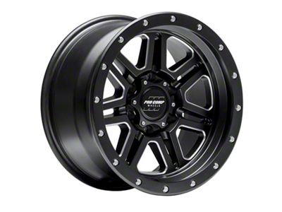 Pro Comp Wheels 62 Series Apex Satin Black Milled 6-Lug Wheel; 17x9; -6mm Offset (07-14 Tahoe)