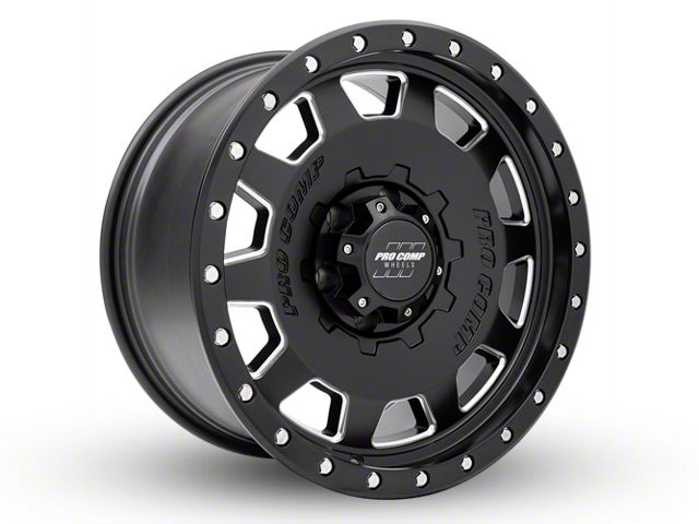 Pro Comp Wheels Hammer Satin Black Milled 6-Lug Wheel; 18x9; 0mm Offset (07-14 Tahoe)