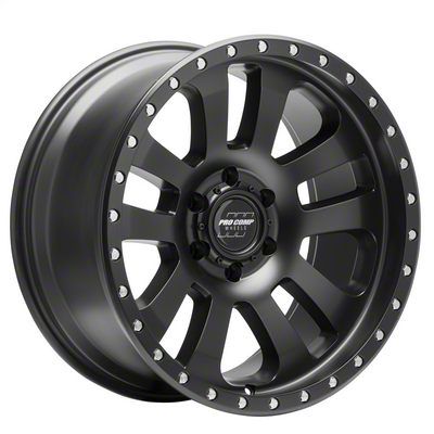 Pro Comp Wheels Tahoe Prodigy Satin Black 6-Lug Wheel; 17x9; -6mm ...