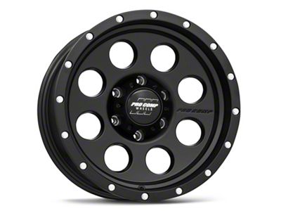 Pro Comp Wheels Proxy Satin Black 6-Lug Wheel; 17x9; -6mm Offset (07-14 Tahoe)