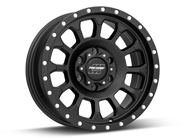 Pro Comp Wheels Rockwell Satin Black 6-Lug Wheel; 17x8.5; 0mm Offset (07-14 Tahoe)