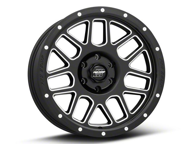 Pro Comp Wheels Vertigo Satin Black Milled 6-Lug Wheel; 18x9; 0mm Offset (07-14 Tahoe)