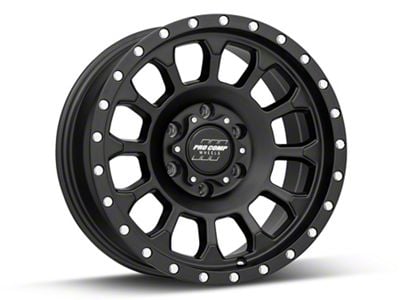 Pro Comp Wheels Rockwell Satin Black 6-Lug Wheel; 17x8.5; 0mm Offset (07-14 Yukon)