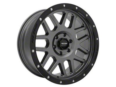 Pro Comp Wheels Vertigo Dark Gray with Black Lip 6-Lug Wheel; 17x9; -6mm Offset (07-14 Yukon)