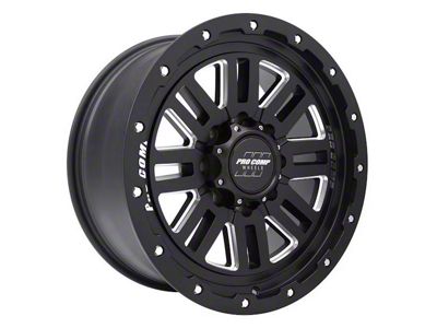 Pro Comp Wheels Cognito Satin Black Milled 8-Lug Wheel; 20x9; 0mm Offset (08-10 F-250 Super Duty)