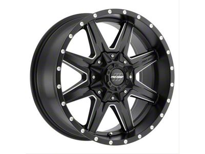 Pro Comp Wheels Quick 8 Satin Black Milled 8-Lug Wheel; 20x9; 0mm Offset (08-10 F-350 Super Duty SRW)