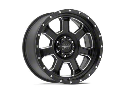 Pro Comp Wheels Sledge Satin Black Milled 8-Lug Wheel; 20x9; 0mm Offset (08-10 F-350 Super Duty SRW)