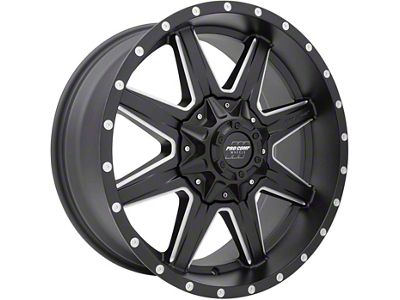 Pro Comp Wheels Quick 8 Satin Black Milled 8-Lug Wheel; 20x9; 0mm Offset (10-18 RAM 2500)