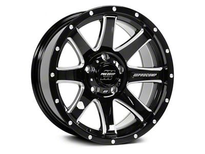 Pro Comp Wheels Patriot Gloss Black Milled 6-Lug Wheel; 20x9; 0mm Offset (14-18 Sierra 1500)