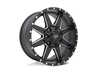 Pro Comp Wheels Quick 8 Satin Black Milled 8-Lug Wheel; 20x9; 0mm Offset (15-19 Silverado 3500 HD SRW)